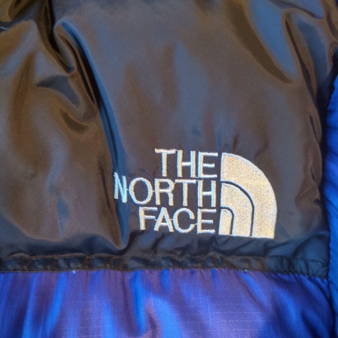 THE NORTH FACE ヌプシ　ダウンジャケット 黒/青　メンズМ相当