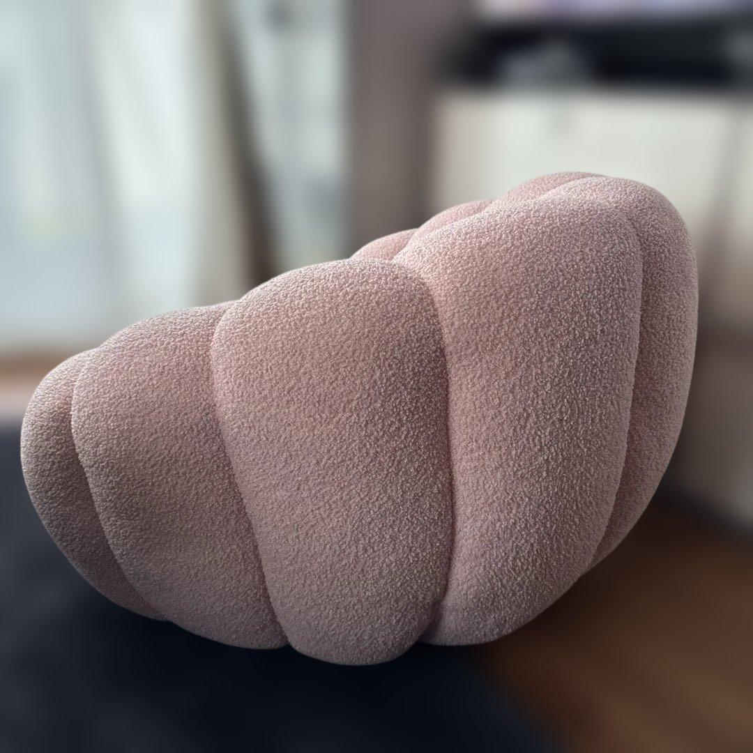 れ*7様 ★美品★ 1人掛けカボチャソファパンプキンソファ 回転式 ファブリック