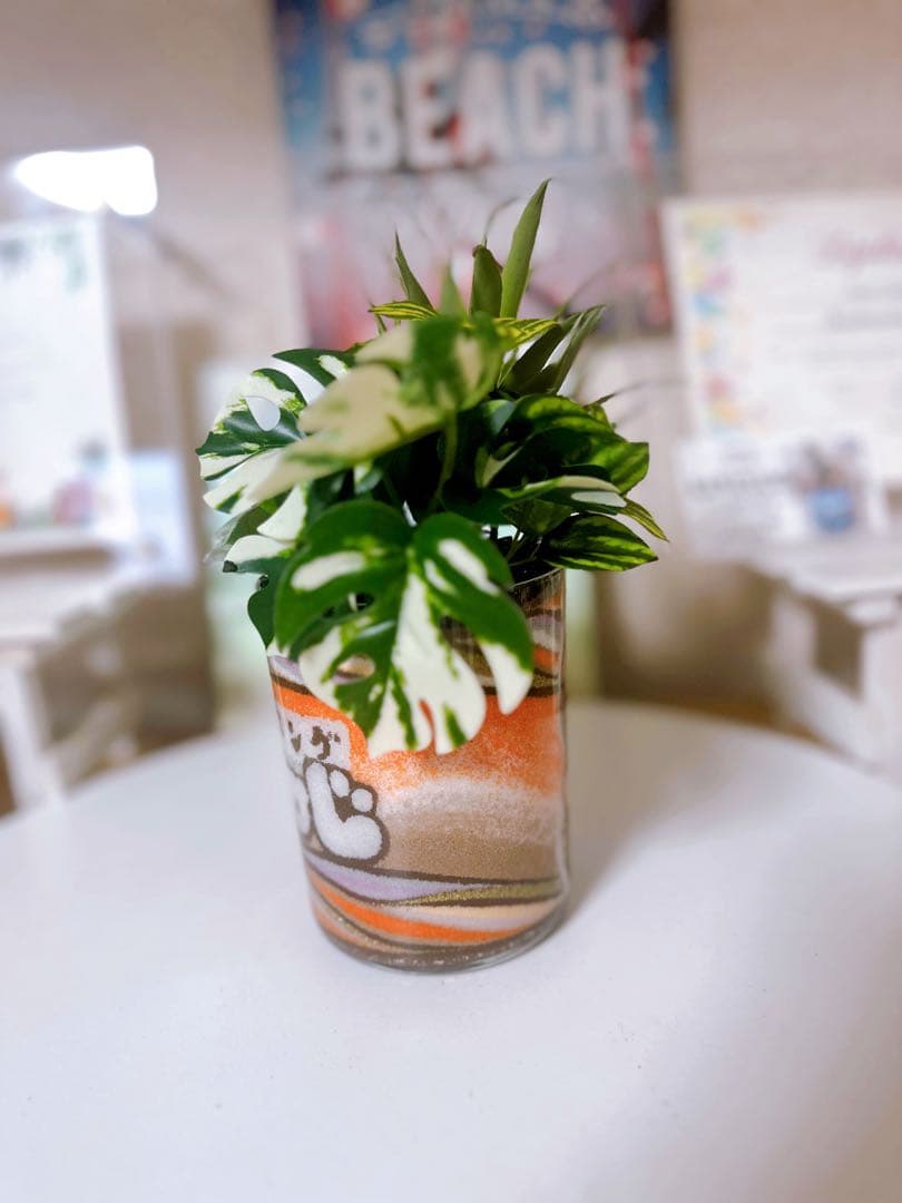 カラーサンドアート　周年祝い