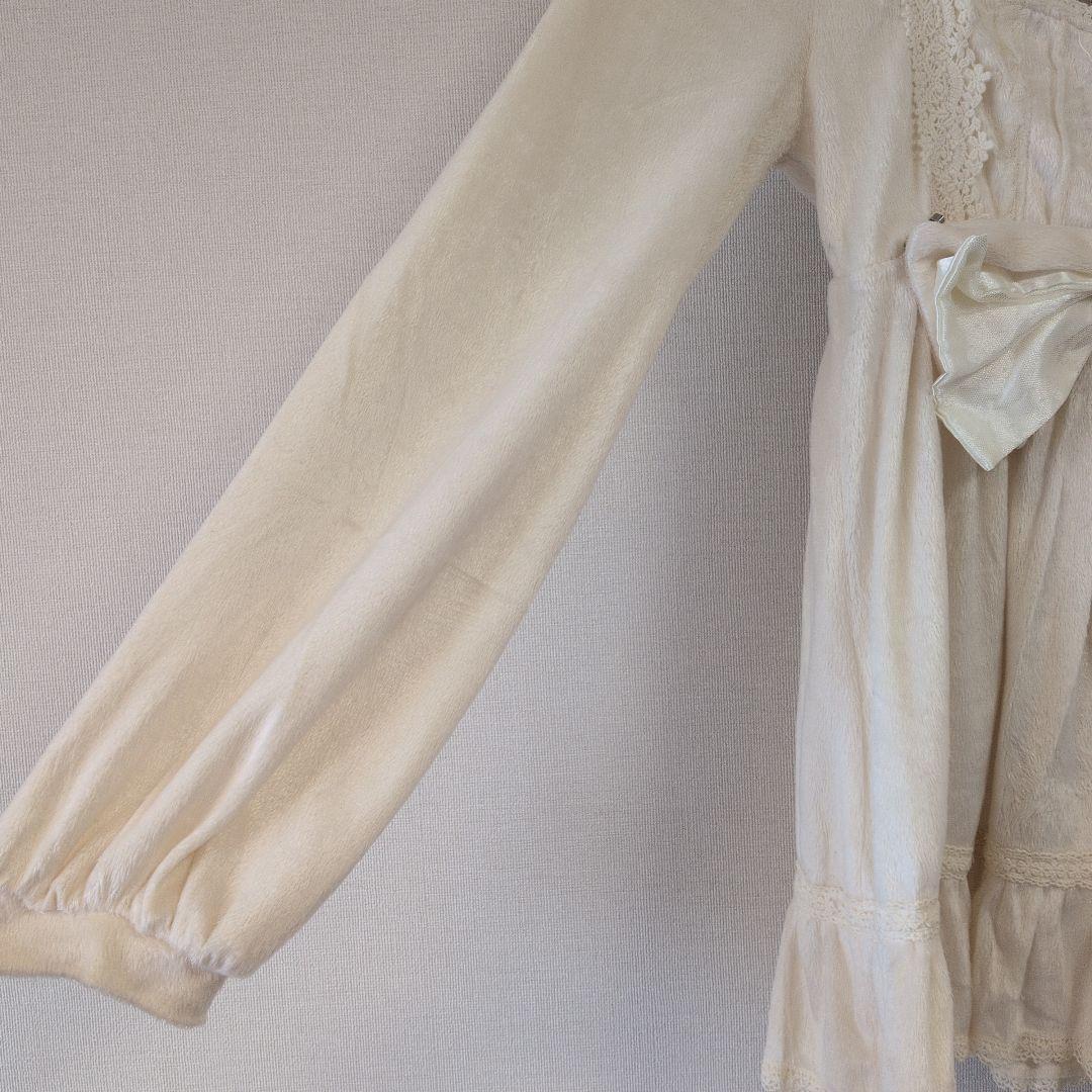 LIZ LISA アイボリー リボン付きワンピース