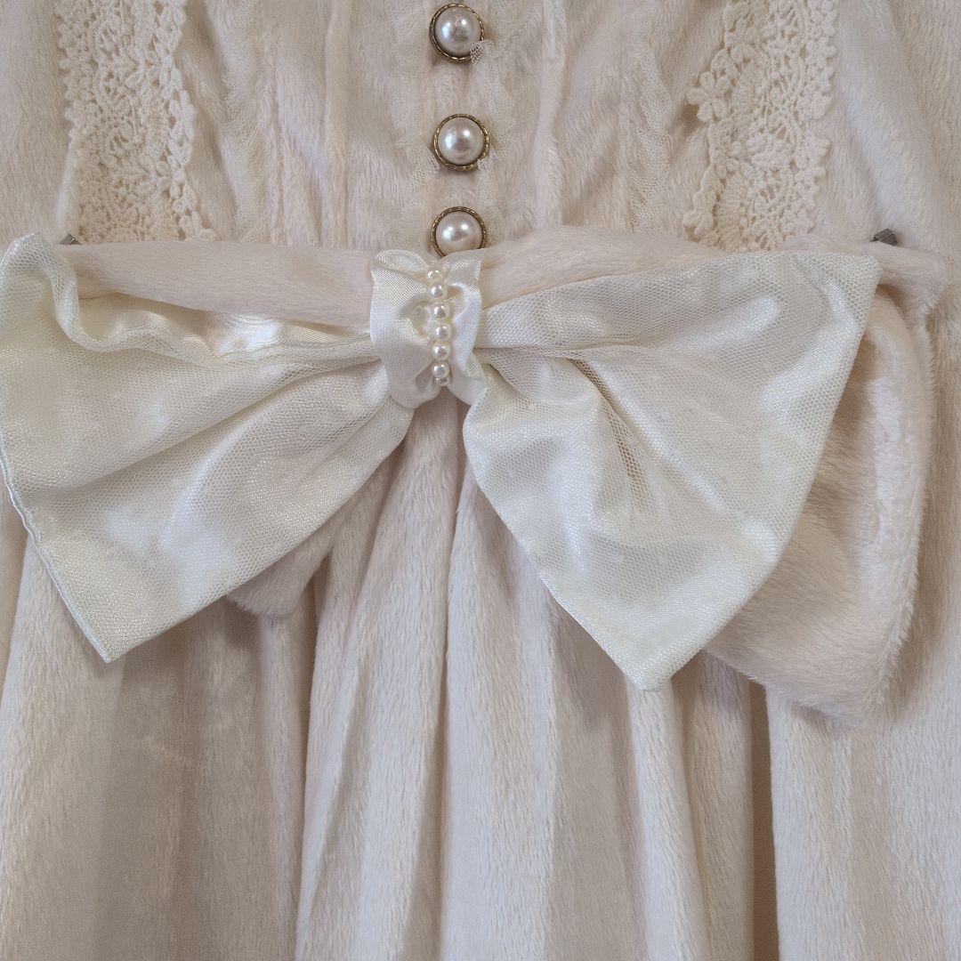 LIZ LISA アイボリー リボン付きワンピース