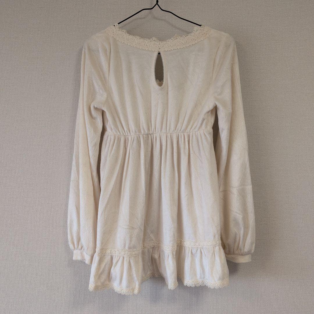 LIZ LISA アイボリー リボン付きワンピース