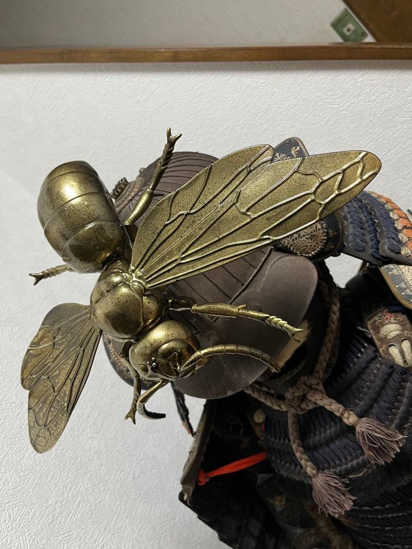 大雀蜂、蜂、オオスズメバチ、前立のみ、武具、甲冑、兜戦国時代、侍等身大 戦国武将