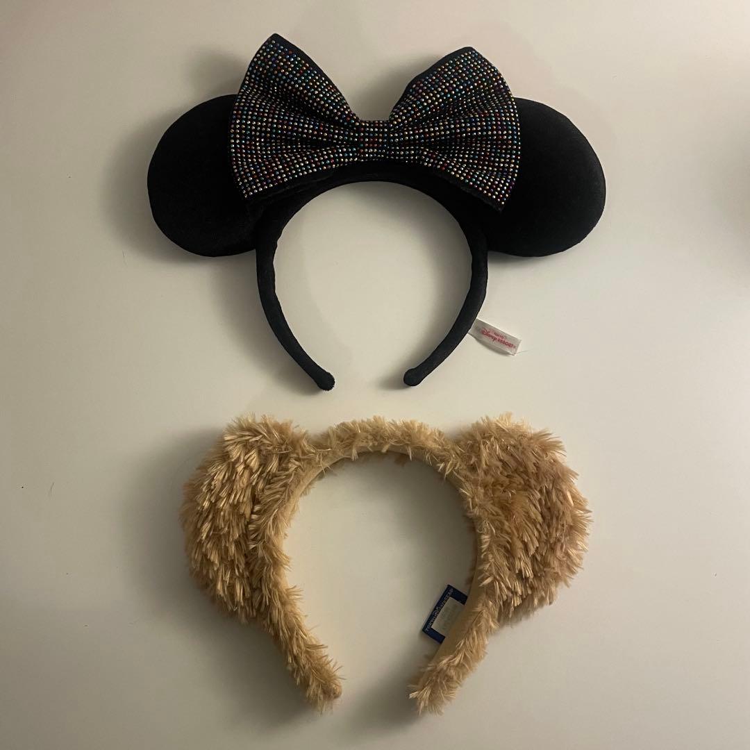 ミニー ファンキャップ 水玉 黒 +a