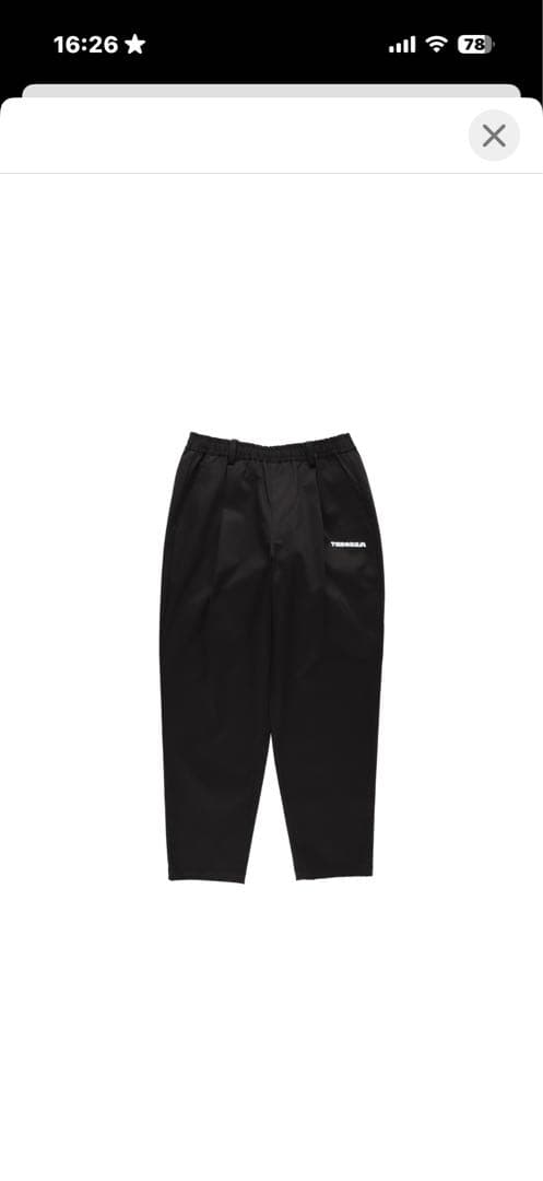 TANGRAM EASY PANTS ブラック M