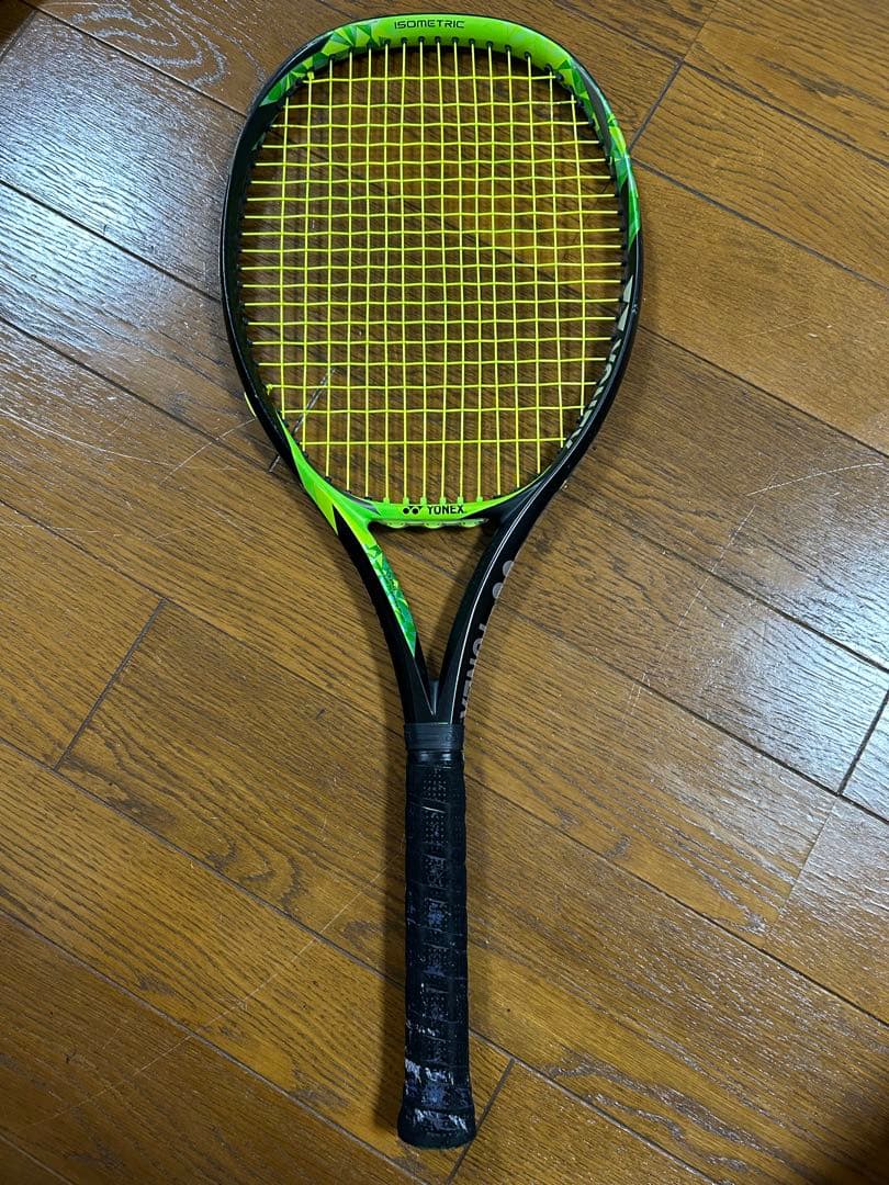 YONEX EZONE100 ブラックグリーン テニスラケット袋あり