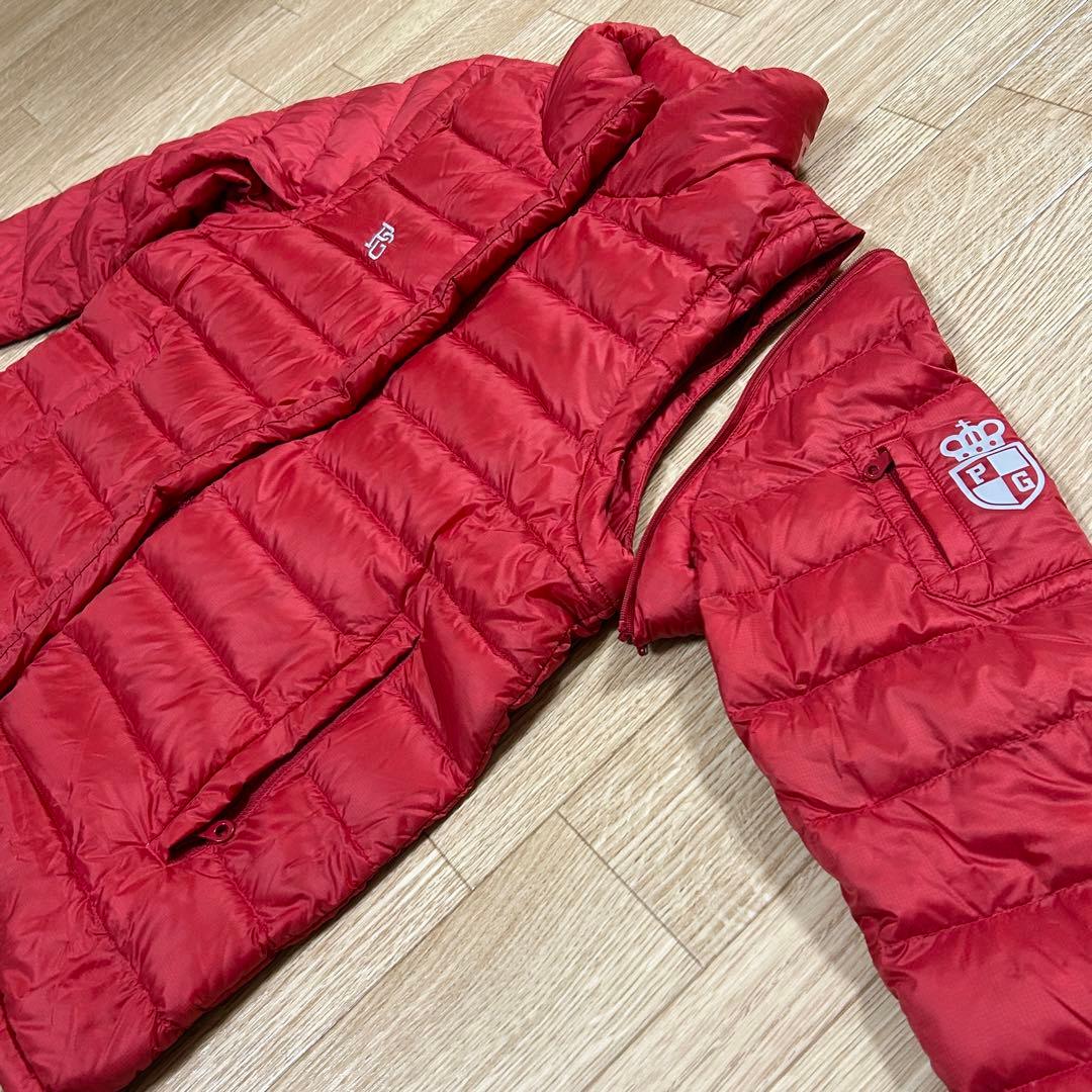 パーリーゲイツ ダウンジャケット 袖着脱可能 レディース【サイズ1（M）】