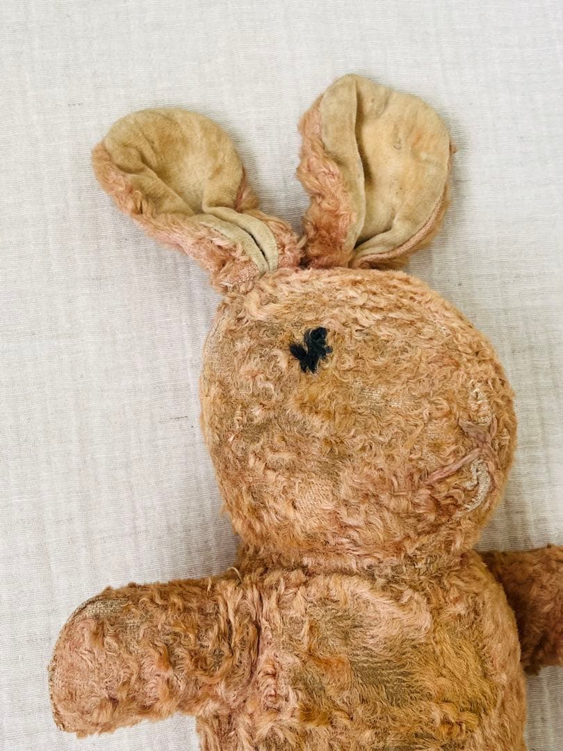 アンティークヴィンテージUSAテディベア うさぎドール古びたぬいぐるみ