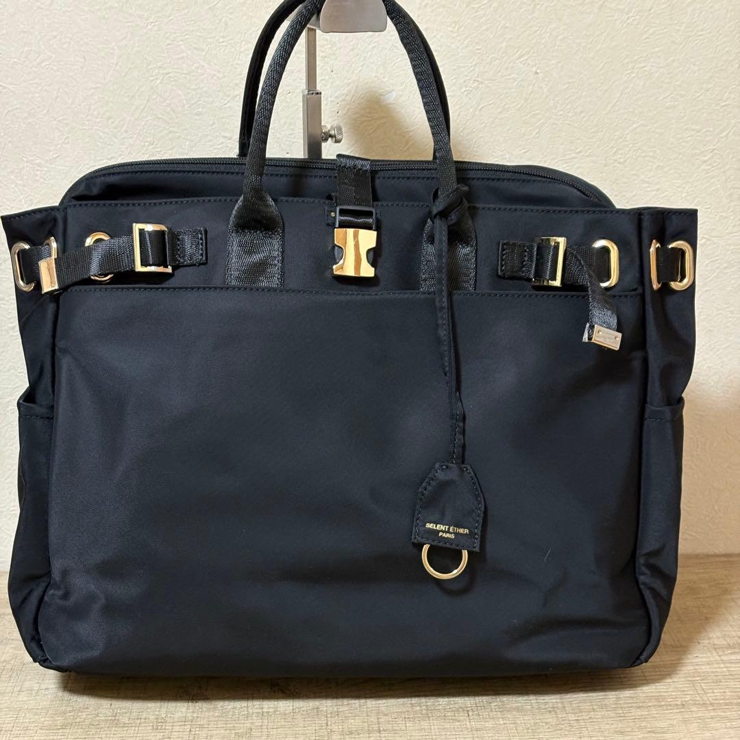 SELENT ETHER 超多機能 ナイロン ビジネスバッグ ブラック