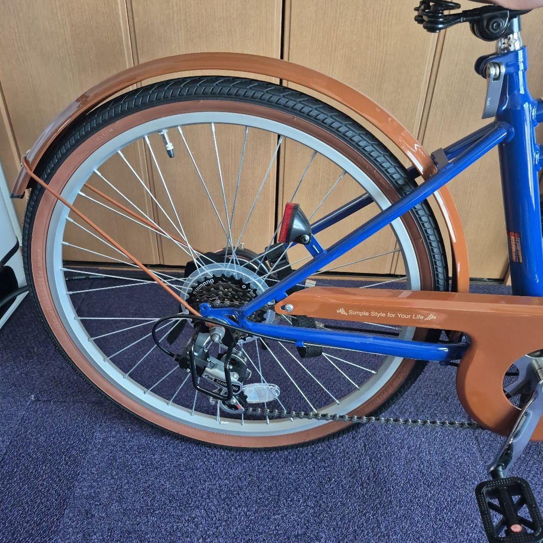 24型折畳自転車 シンプルスタイル （6段変速）