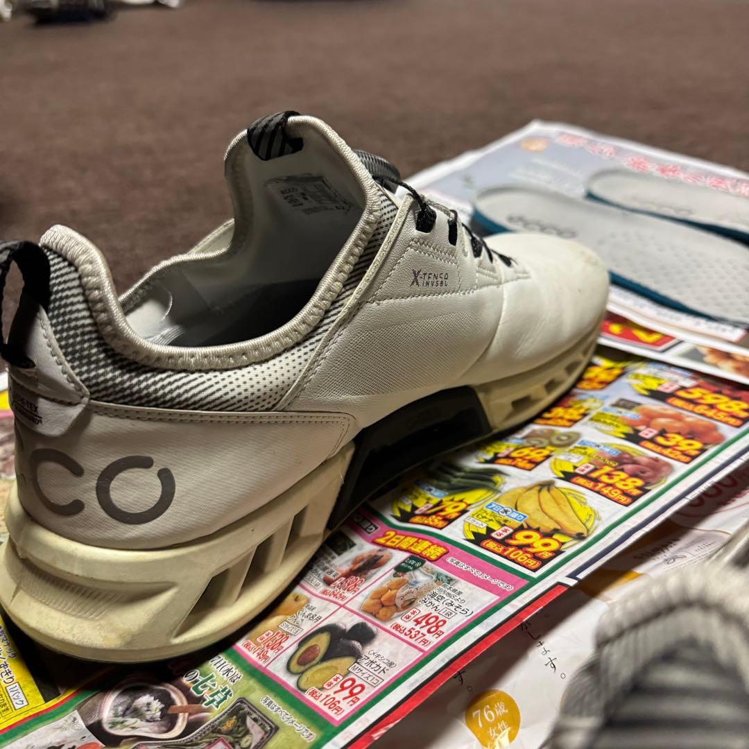 値下げ！ECCO ゴルフシューズ GORE-TEX ホワイト