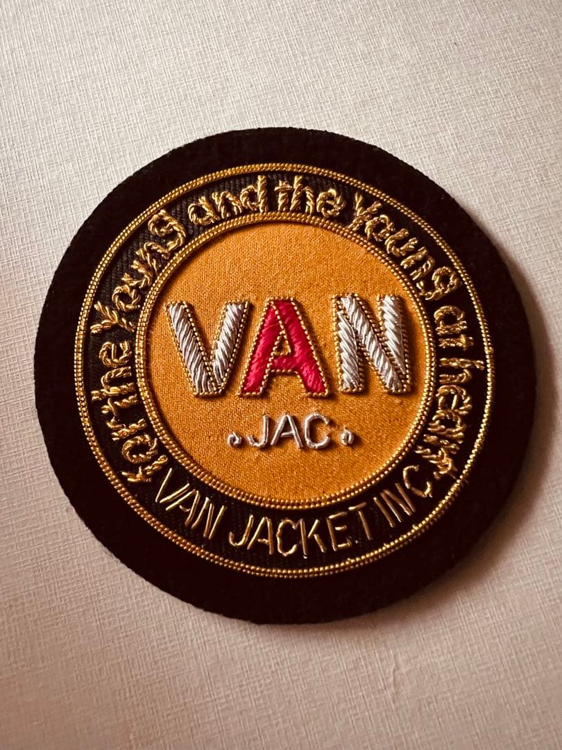 VAN JACKET ブレザーエンブレム人気の丸VAN大変貴重！デッドストック品