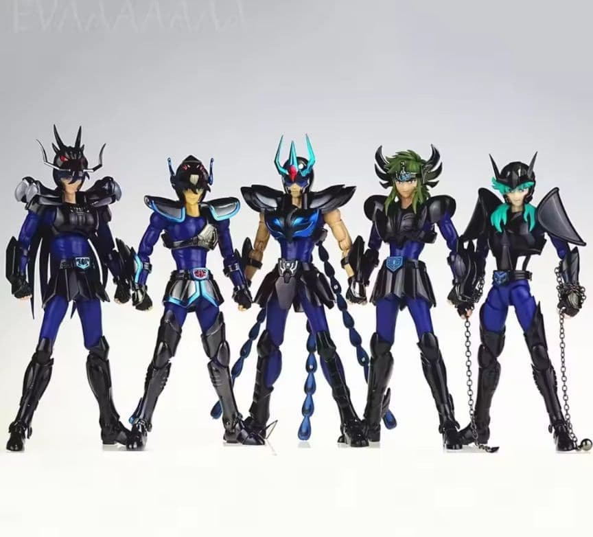 聖闘士聖衣神話EXサイズ 初期暗青銅聖闘士 暗黒四天王 ＆ 暗黒 フェニックス