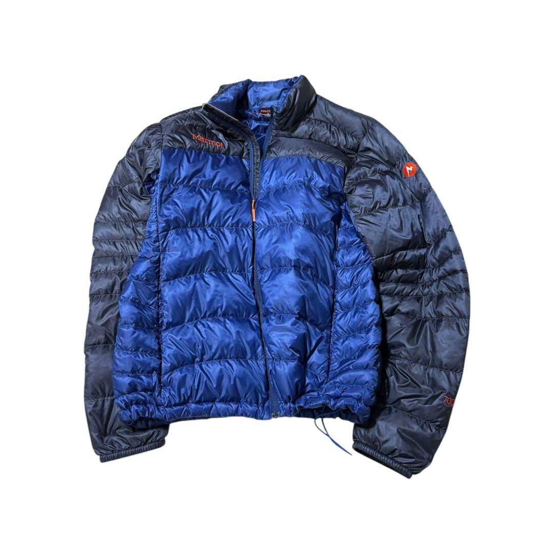 g*4様 ✨美品✨Marmot ダウンジャケット700fill ブルー　XL