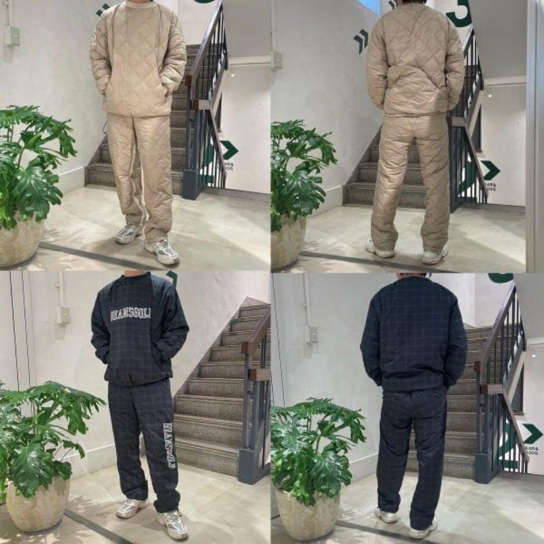 ビームスゴルフ　TAION コラボ　リバーシブル ダウン セットアップ　L