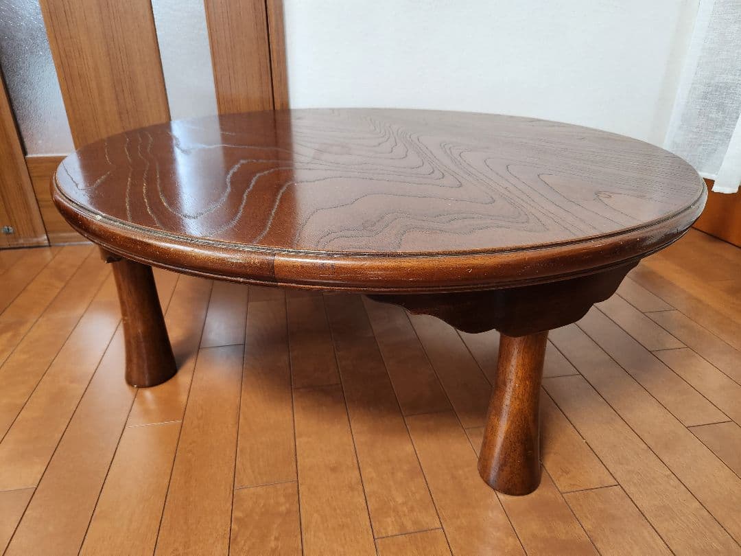 木製 円形座卓 ちゃぶ台古道具古民家古民具アンティークヴィンテージ