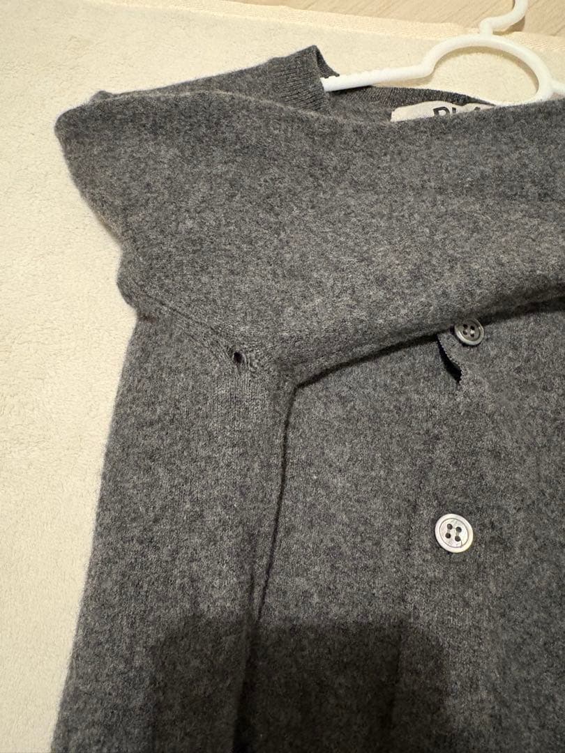 な*な様 PLAY CDG ハートワッペン カーディガン グレー レディース　M