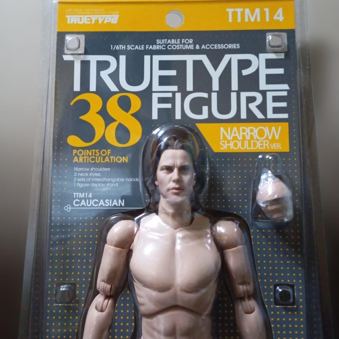 ホットトイズトゥルータイプ1/6 白人男性素体 TTM14 ナローショルダー