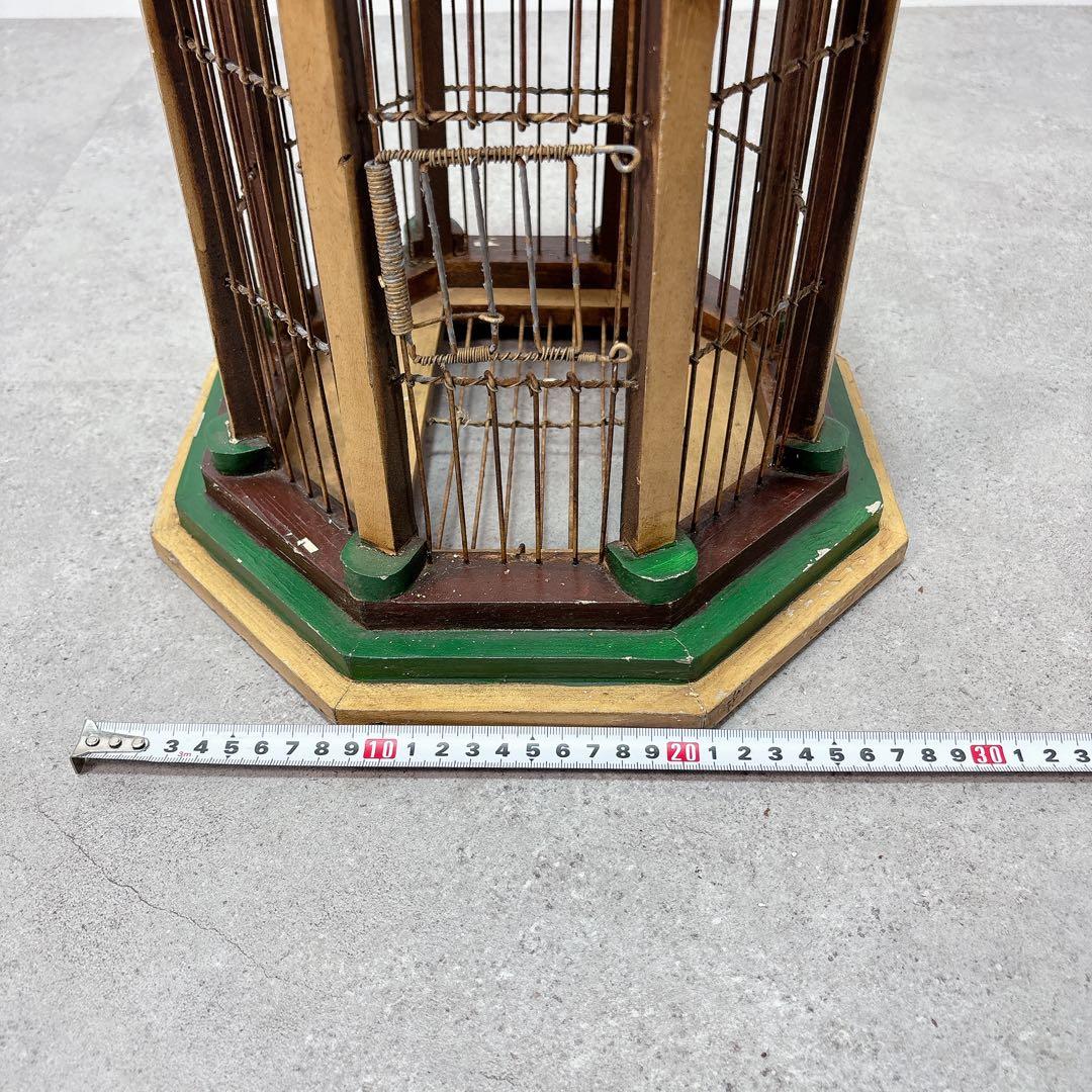 鳥籠　トリカゴ　鳥かご　底部開閉　側面開閉　レトロ　ヴィンテージ　オシャレ