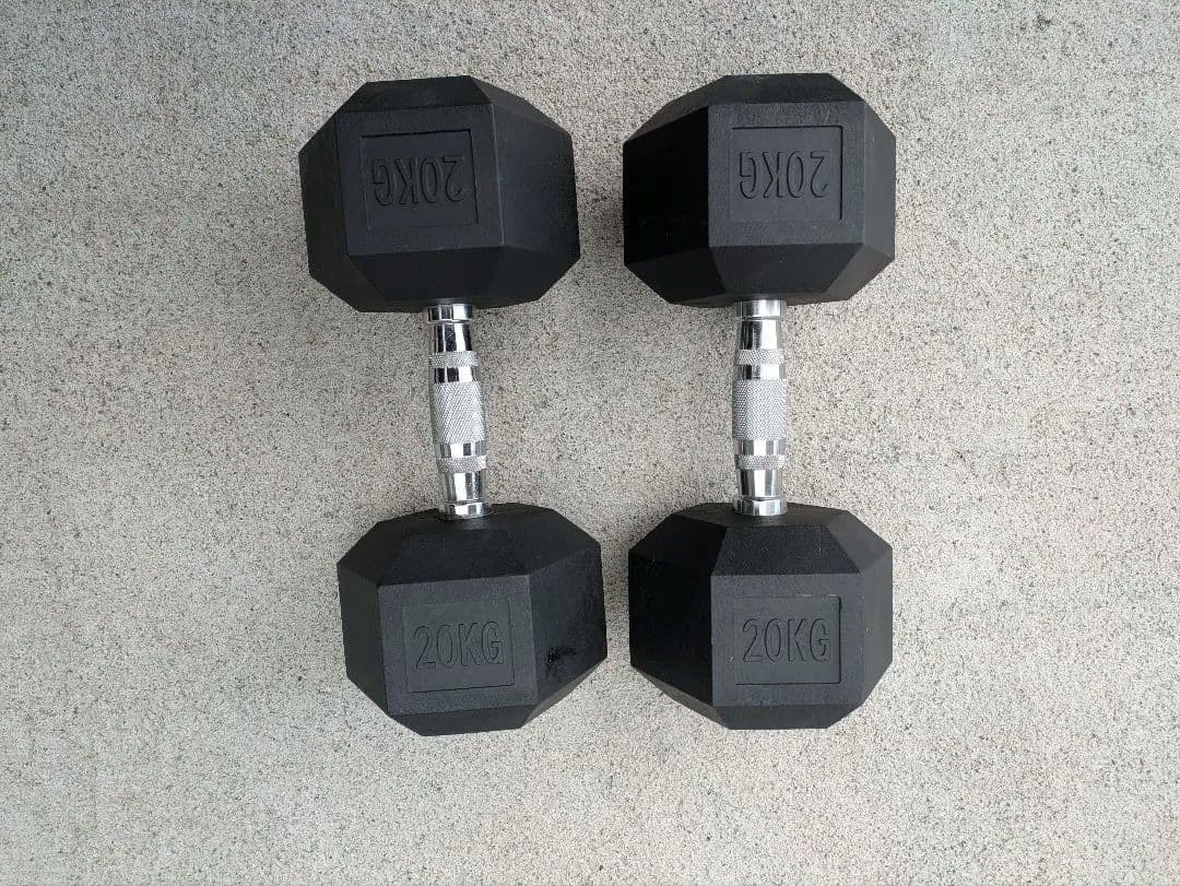 20KG ヘックスダンベル 2個セット 発送不可。引き取り限定。