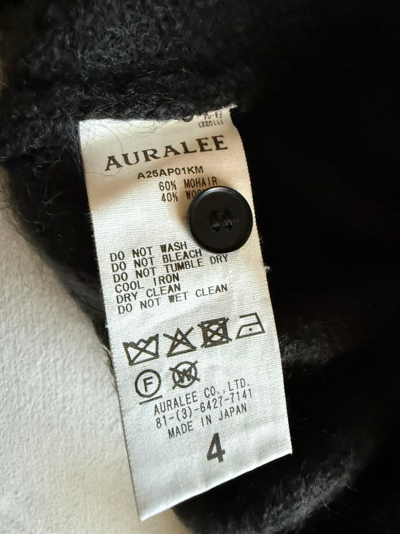 トップス auralee 25aw MOHAIR KNIT POLO