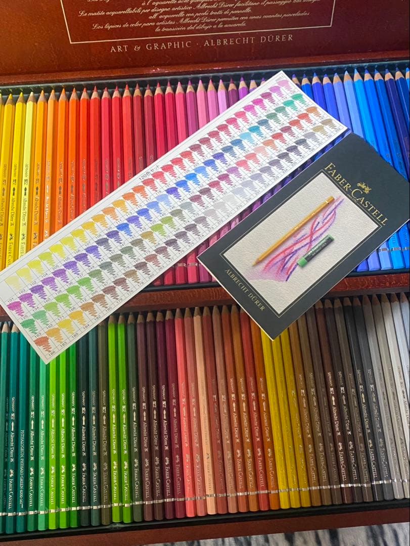 ファーバーカステルFABER-CASTELL 水彩色鉛筆 100本 木箱入り