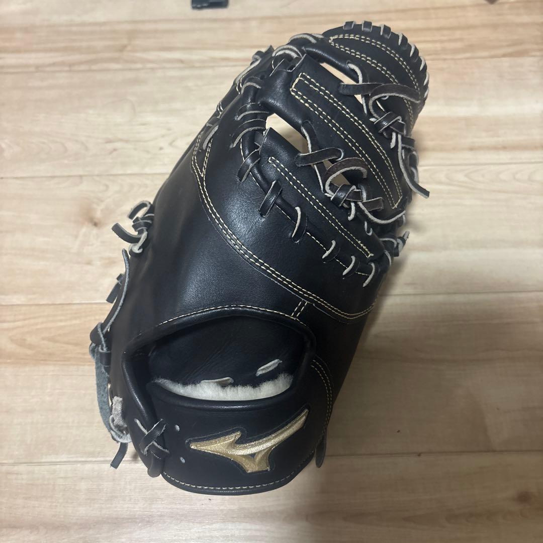 ミズノ 軟式グローブ 黒 ファーストミット