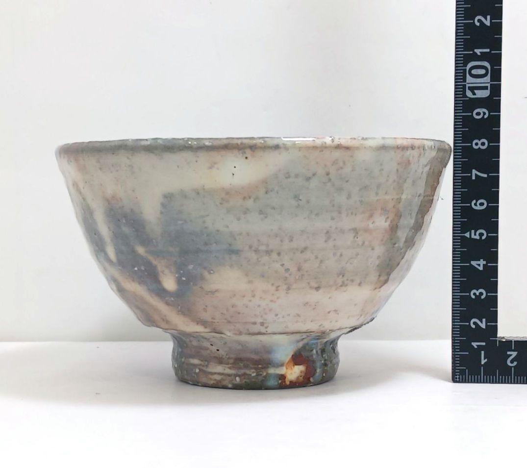 Y3122-95 茶道具 萩焼 椿秀窯 中原国輔 萩茶碗 共箱　　#9