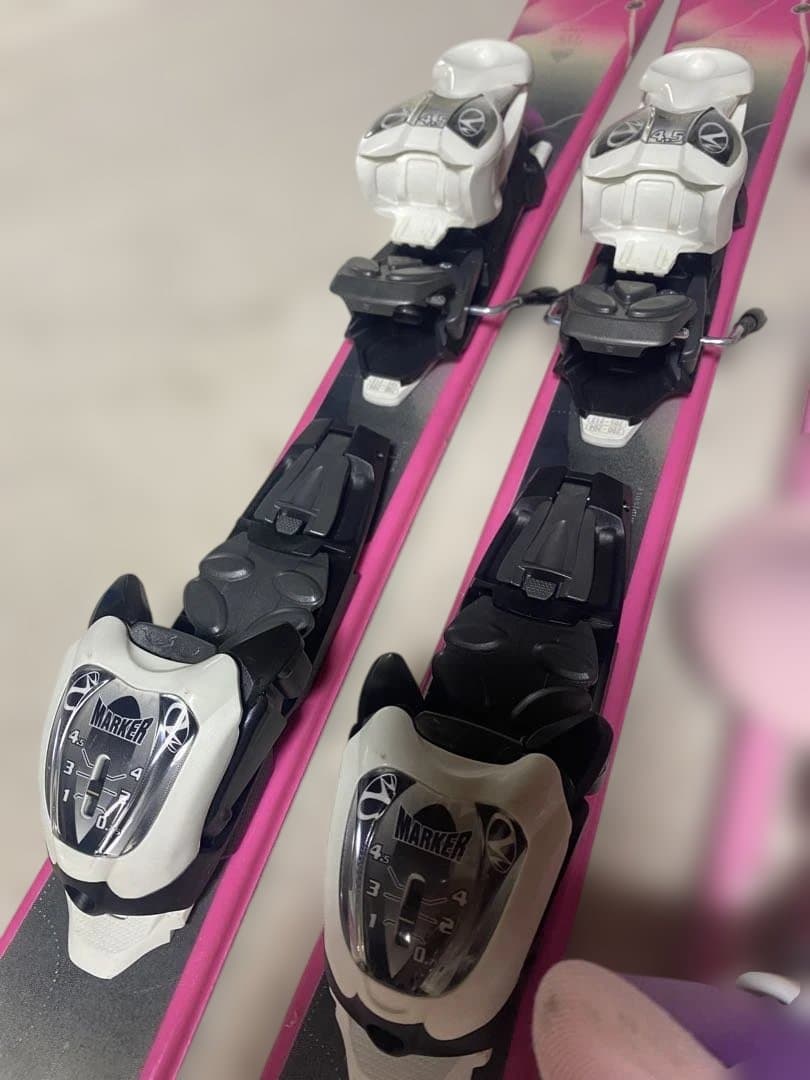 k2 ジュニア112cm ブーツ18cm シナノ85cmスキーセット 中古