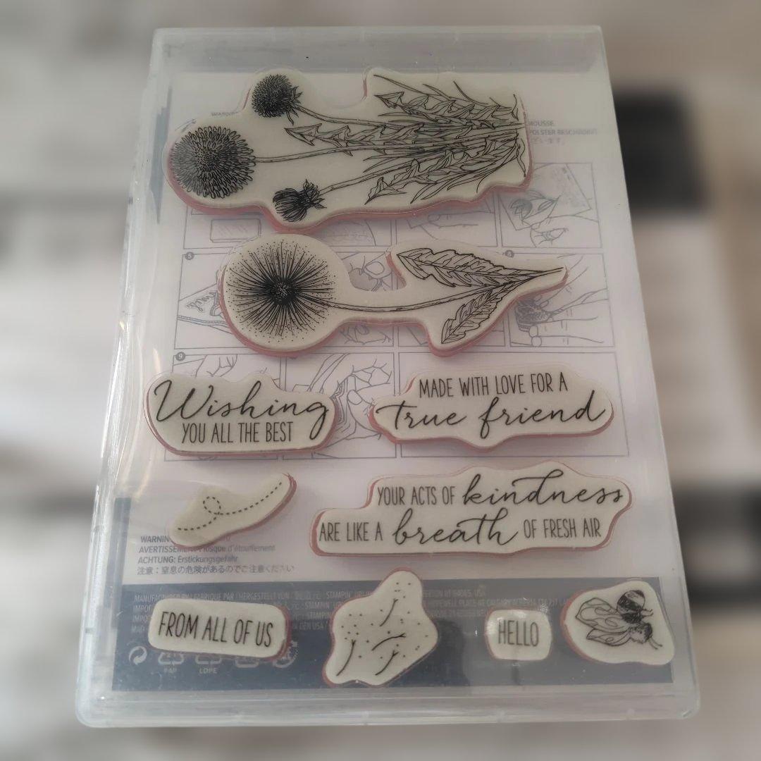 スタンピンアップ★たんぽぽGarden Wishes スタンプセット欠品なし