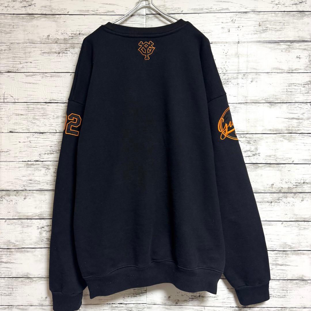 美品ケボズ 読売ジャイアンツコラボ 繍ロゴ　スウェット　トレーナー　ブラック