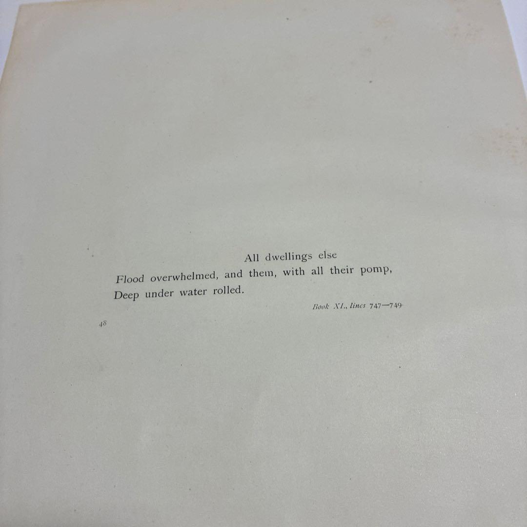 アンティークオリジナル木口木版　グスタフ・ドレ　挿画　ジョン・ミルトン　失楽園