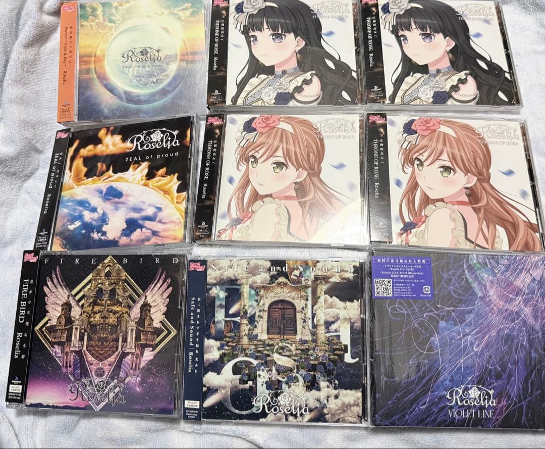 【お得】バンドリ Roselia CD Blu-ray ＆ 特典Tシャツ セット