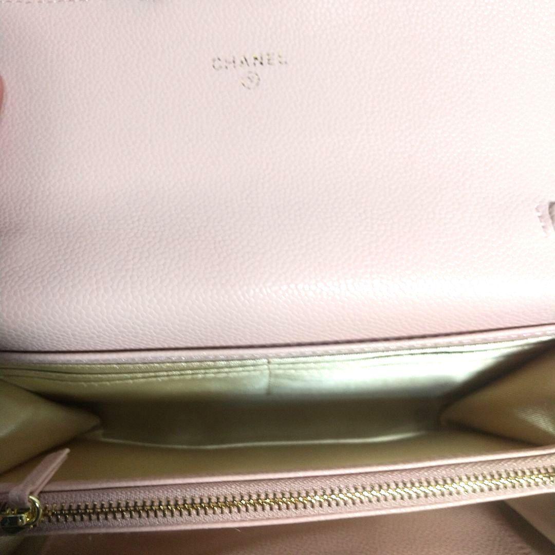 新品ピンクCHANELノベルティショルダーバックゴールドチェーンVIP限定