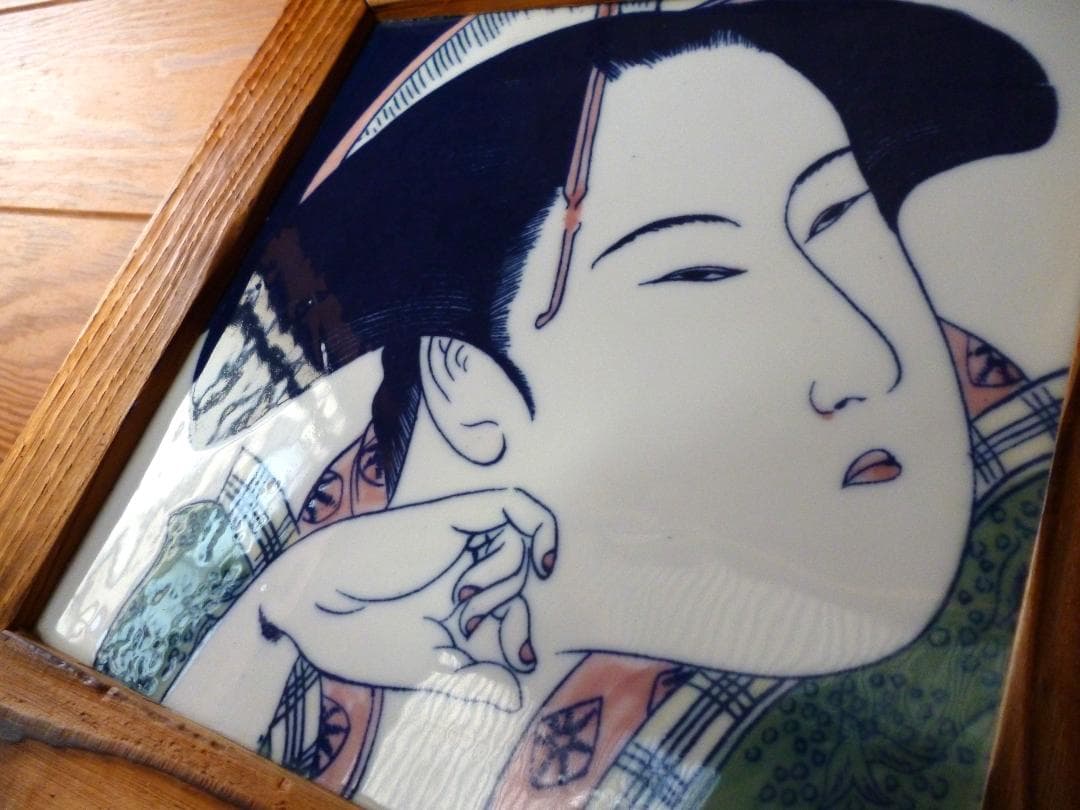 陶板額絵　浮世絵