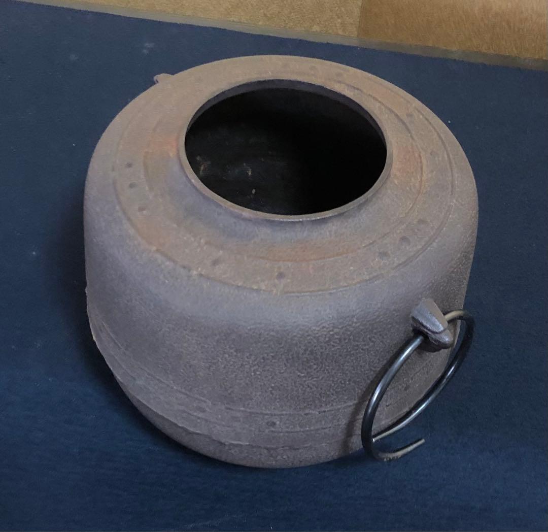 《R》茶道具 萬代屋釜 鐶 釜師 高橋敬典 作歴 共箱 260128く2