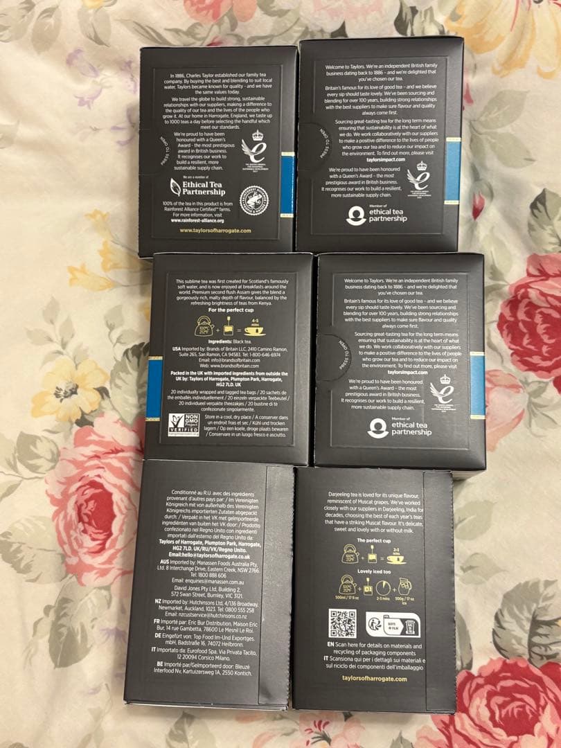 Taylorsスコティッシュブレックファスト　アフタヌーンダージリン20個入6箱