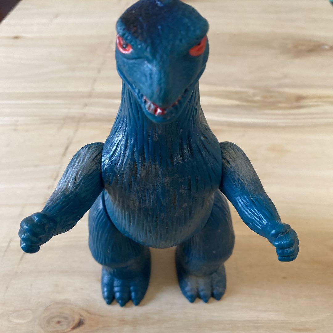 ゴジラ　50年以上前　フィギュア　赤目　 ソフビ　　ブルマァク