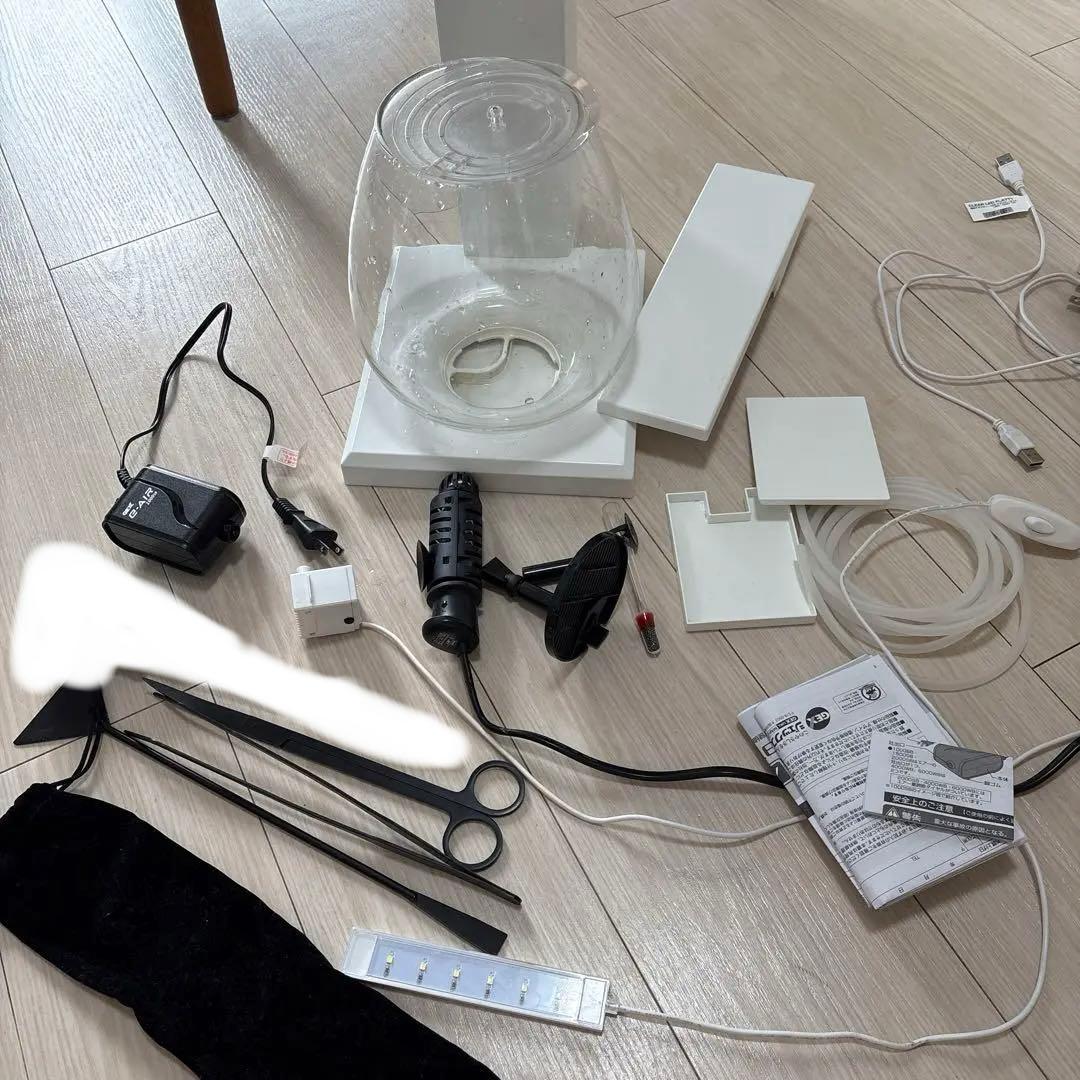 GEX　ペルコ　 グラスアクア　 オールインワン水槽　おまけ付き