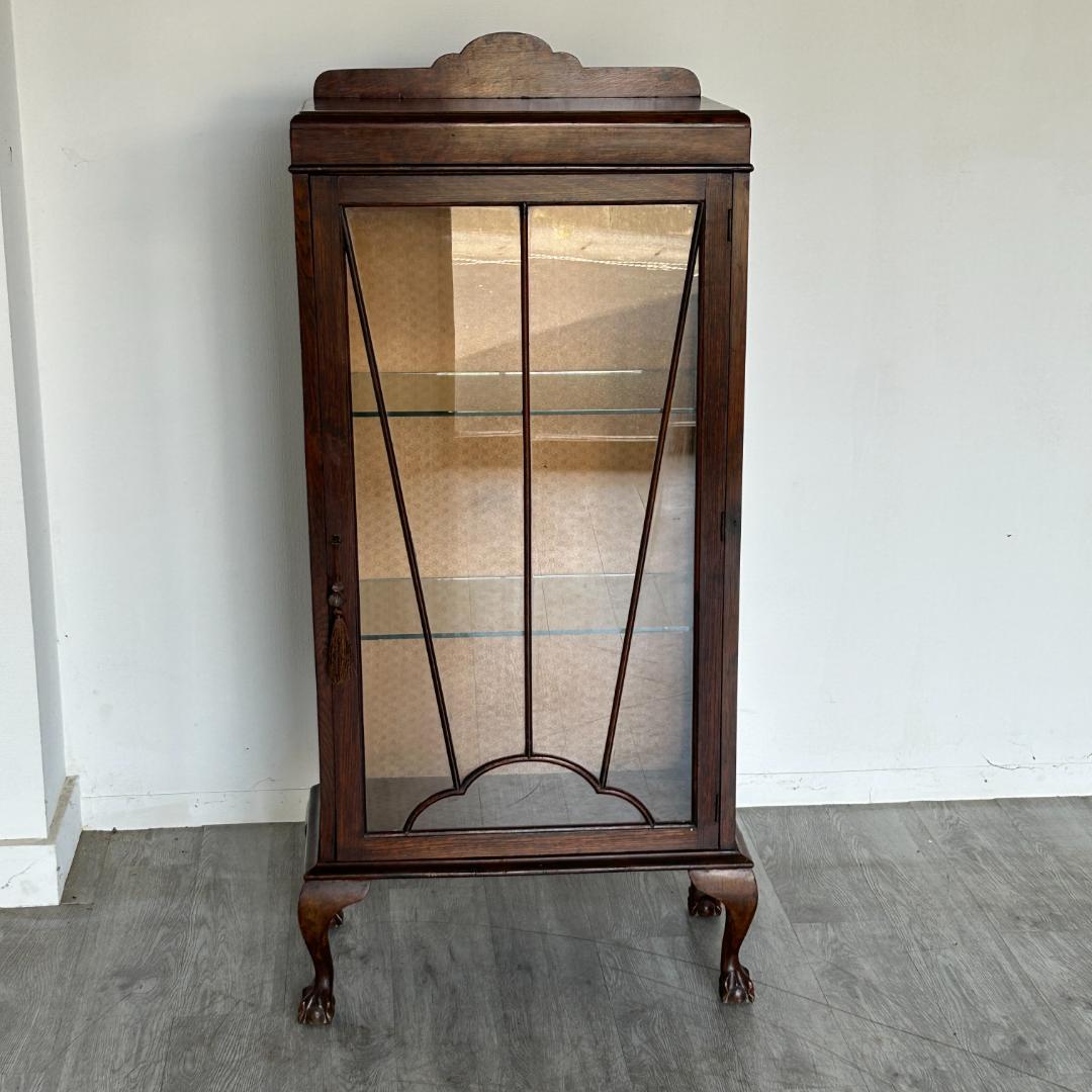 イギリス アンティーク家具 ディスプレイ キャビネット 1930年頃 767A