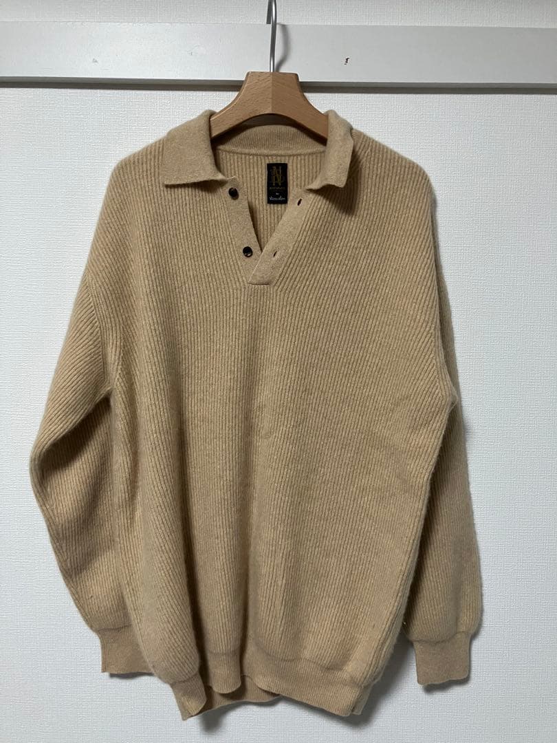 Steven Alan別注 BATONER カシミヤフォックス　ニットポロ