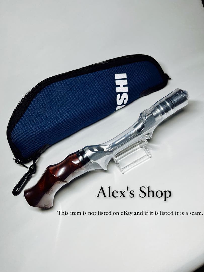 新品未使用 ベイトフィネス オフセットウッドガングリップ、シルバー