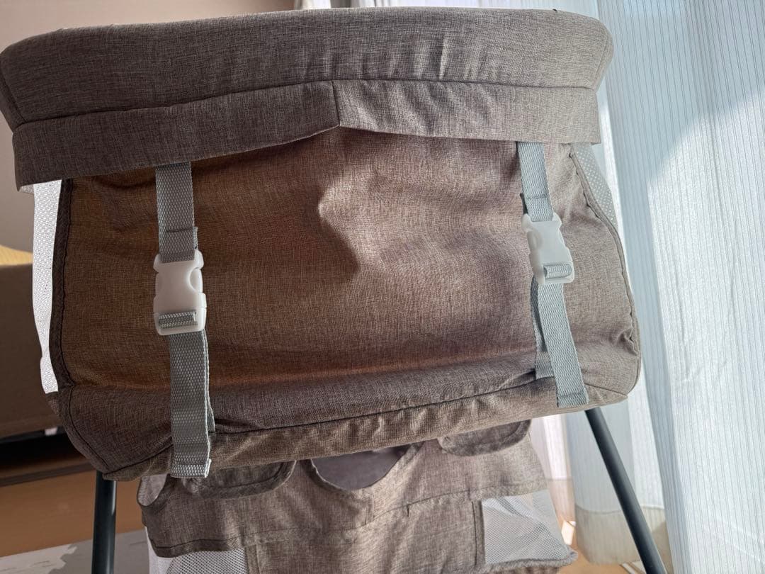 【美品】折りたたみベビーベッド コンパクト 持ち運び便利 出産準備