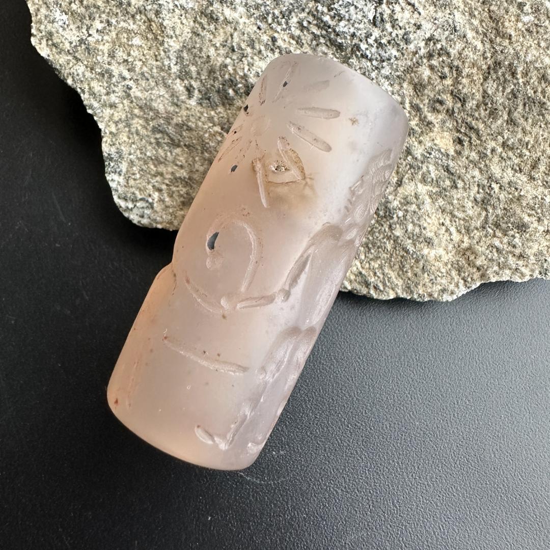 円筒印章 古代メソポタミア文明 英雄と怪物 スタンプ パワーストーン 1494