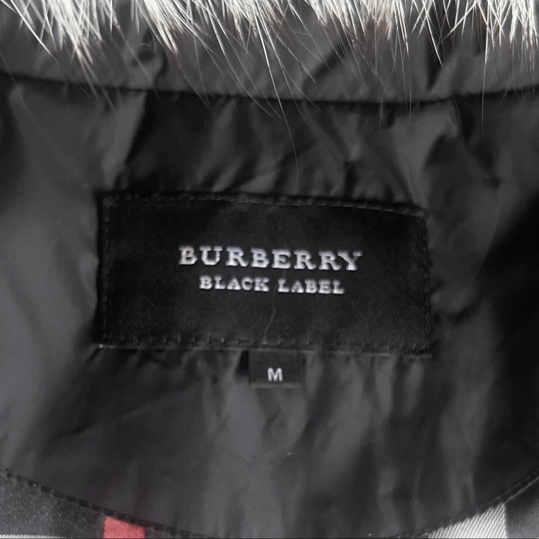 バーバリーブラックレーベルフォックスファーダウンジャケット