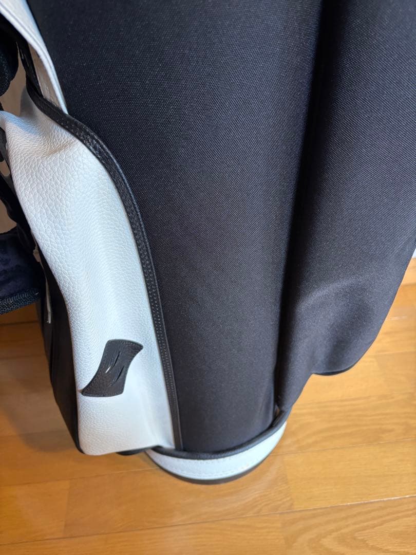 【中古美品】JONES ジョーンズ キャディバッグ ブラック/ホワイト