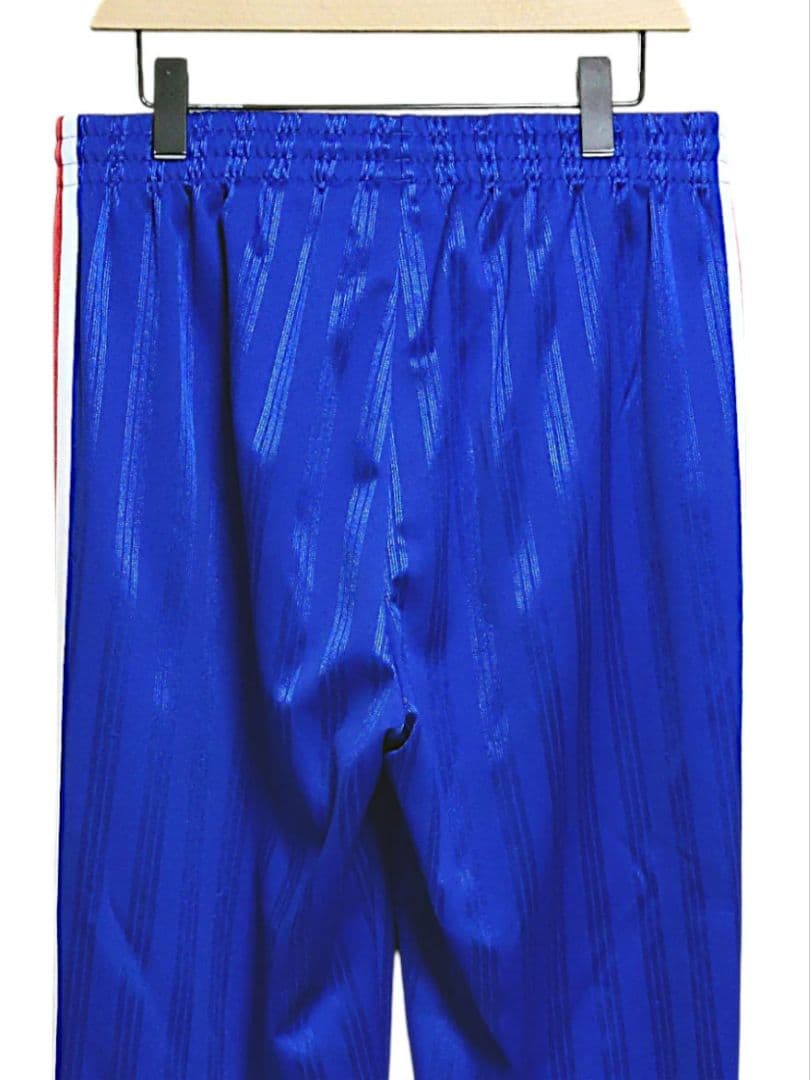 アディダス ジャージ上下セット【ジャケットXO パンツО】青シャドウストライプ