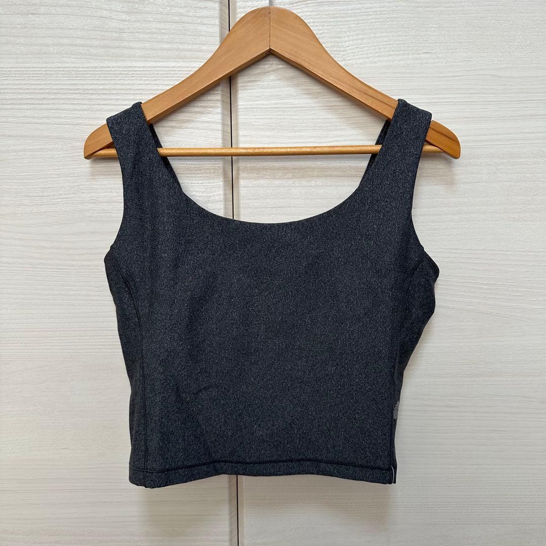 【新品未使用】easyyoga シンプルツイストクロップドタンクトップ　Lサイズ