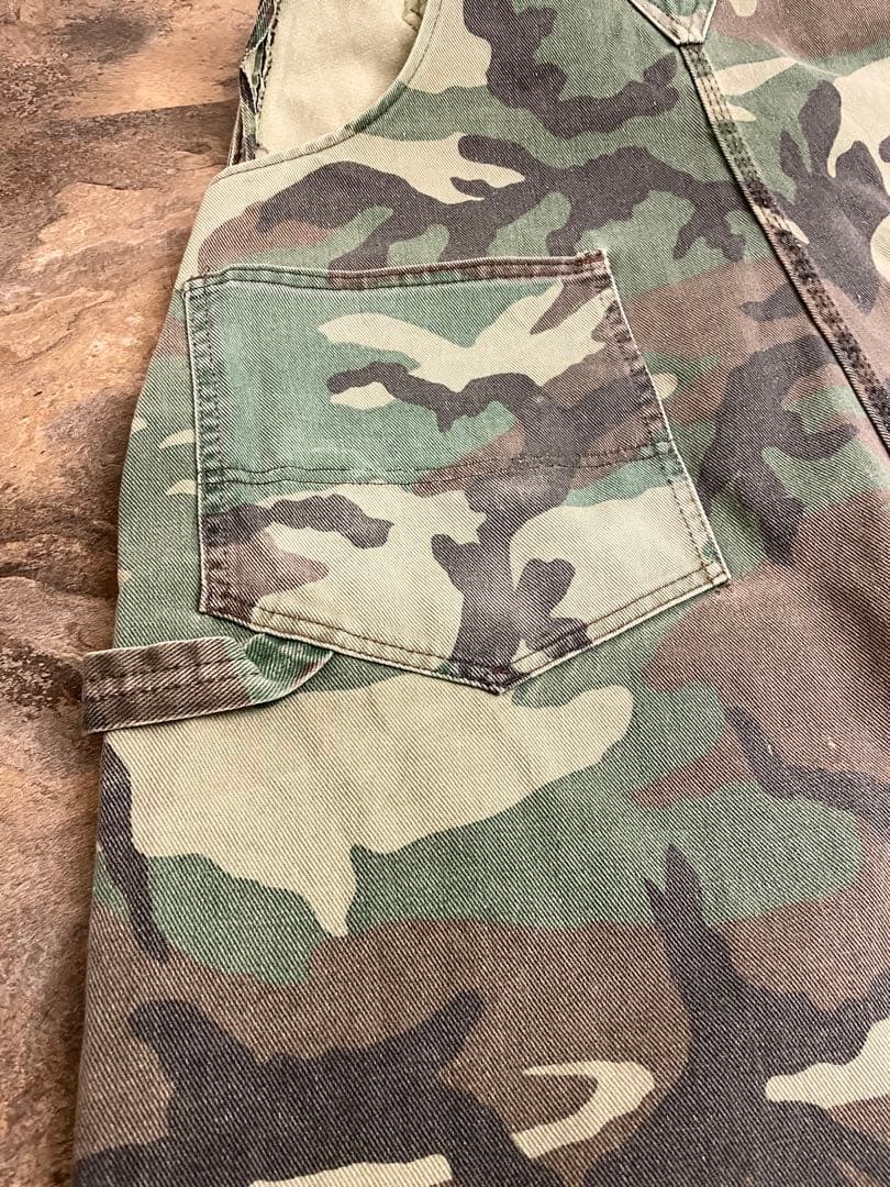 80s LIBERTY ヴィンテージ カモフラ オーバーオール W40程 迷彩