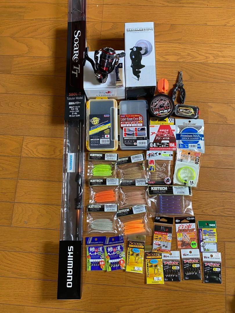 アジングセット　シマノ　ソアレtt ダイワ　月下美人